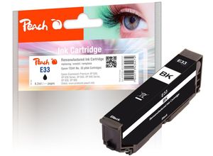 7640173434474 - E33 Druckerpatrone bkph ersetzt Epson T3341 No 33 phbk C13T33414010 für zB Epson Expression Premium XP -530 (wiederaufbereitet)