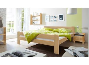 4250393855886 - TiCAA Massivholz Einzelbett Bert Kiefer Natur