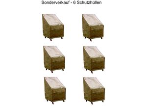 4001827152572 - Stuhlhülle 6er Set Stuhlhussen Abdeckhaube Stuhl Stapelstühle - Sonderpreis