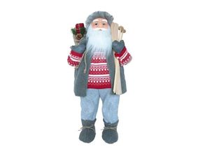 Image of Weihnachtsmann 60 cm mit Brille Skier & Sack Santa Claus