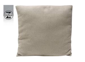4052304124605 - Fashion Zone - Kissen Sofakissen 45 x 45 cm Taupe Zierkissen mit Füllung - taupe