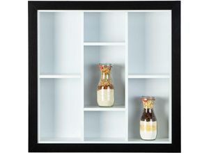 7448126768764 - Ebuy24 - Serry Regal Wandregal mit 7 Fächern schwarz und weiss - Schwarz 7448126768764 - Ebuy24 - Serry Regal Wandregal mit 7 Fächern schwarz und weiss - Schwarz