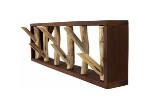 4251756348656 - Licht-erlebnisse - Wandhaken Wandgarderobe Treibholz 50 cm Handarbeit - Holz Natur Holz hell