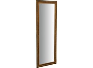 3000005445377 - Biscottini - Spiegel Wandspiegel und vertikale horizontale Hängespiegel L50xPR4xH140 cm Antikgold-Finish