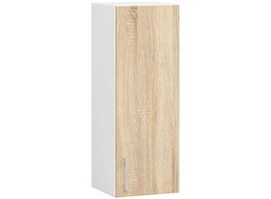 5901738166417 - Akord - Küchenschrank Küchenschrank an der Wand hängen 30 cm w30 modulare Lima Weiß   Eiche Sonoma 1 Regale 1 Türen1