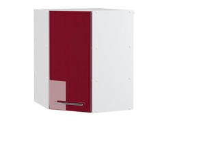 4251421955622 - VICCO Eck Hängeschrank 57 cm Bordeaux Hochglanz Küchenschrank Hängeschrank Küchenzeile Fame-Line