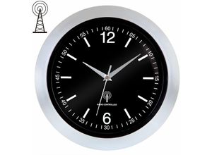 Image of Wanduhr Funk Automatische Zeitumstellung 30 cm Analog mit Batterie Geräuschlos Haushalt Funkwanduhr Uhr Funkuhr - Monzana