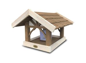 4043595017578 - Vogelhaus Tirol mit Silo u Ständer ca 39 x 43 x 29 cm