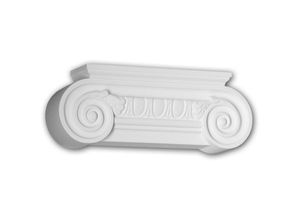 4250691786790 - Decor - Pilaster Kapitell 421201 Fassadenelement Pilaster Außenstuck Ionischer Stil weiß - weiß