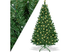 4260692718331 - Weihnachtsbaum künstlich Tannenbaum 180cm   Grün Mit led - Grün Mit led - Kesser