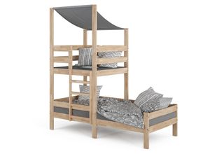 4251421972933 - Kinderbett Tom 90x200cm Spielturm Bett Spielbett Jugendbett Hausbett