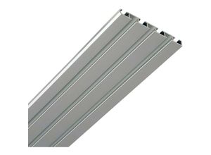 4059222179564 - Vorhangschiene Aluminium - silber 3 4-Lauf 120 cm - Silber