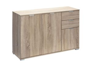 4250525360714 - - casaria® Kommode Alba Holz Modern höhenverstellbarer Einlegeboden Schlafzimmer Büro Flur Mehrzweckschrank Aktenschrank Schrank DB131 - Eiche