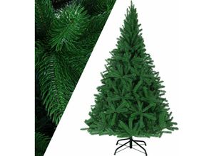 4250525347135 - CASARIA® Weihnachtsbaum Künstlich 140cm 150cm 180cm 240cm Metallständer Weihnachten Weihnachtsdeko Tannenbaum Christbaum PVC PE Grün Weiß Edeltanne