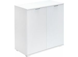 4250525360684 - - casaria® Kommode Alba Holz Modern höhenverstellbarer Einlegeboden Schlafzimmer Büro Flur Mehrzweckschrank Aktenschrank Schrank DB111 - Weiß