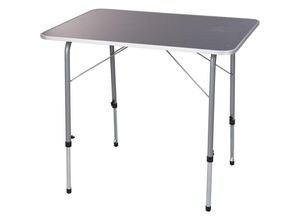 4260625745250 - Spetebo - Metall Klapptisch 80x60 cm - höhenverstellbar - Outdoor Camping Tisch Gartentisch stabil