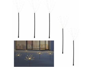 4260625748589 - Spetebo - Draht Garten Leuchtstab 45cm - 5er Set   225 led - Weihnachts Deko Gartenstecker