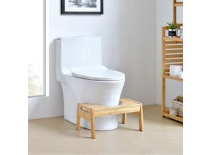 4059438681264 - [encasa] - Toilettenhocker Kalajoki Toilettenhilfe Bambus Bambus