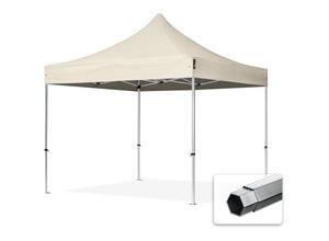 4260456192605 - PROFIZELT24 Faltzelt professional 3x3 m ohne Seitenteile Faltpavillon alu Pavillon Partyzelt in creme - creme