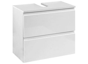 4250163735585 - Lomadox - Waschbeckenschrank COMO-03 Hochglanz weiß b x h x t ca 60 x 53 x 35cm - weiß