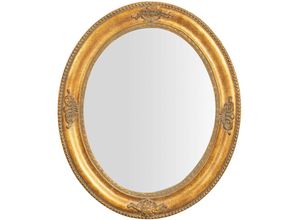 3000005107183 - Biscottini - Vertikaler   horizontaler hängender Spiegel L54xPR3xH64 cm Antikgold-Finish