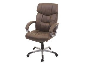 4057651402932 - Bürostuhl MCW-A71 Chefsessel Drehstuhl Schreibtischstuhl Stoff Textil MVG ~ Wildleder-Optik braun 4057651402932 - Bürostuhl MCW-A71 Chefsessel Drehstuhl Schreibtischstuhl Stoff Textil MVG ~ Wildleder-Optik braun