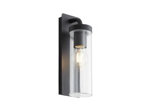 4004353336102 - BRILLIANT Lampe Aosta Außenwandleuchte hängend schwarz matt 1x A60 E27 25W geeignet für Normallampen (nicht enthalten) IP-Schutzart 44 - spritzwassergeschützt