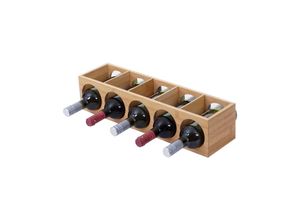 4057651265414 - Weinregal MCW-B89 Flaschenständer Flaschenregal Weinflaschenständer Bambus 53x14x13cm