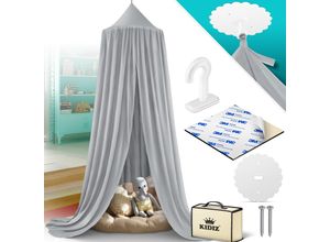 4255598301343 - KIDIZ® Baldachin Kinderzimmer Betthimmel babybett für Schlafzimmer Inkl Aufbewahrungstasche ohne Bohren Saumlänge ca 270cm Moskitonetz Insektenschutz Kinder Spielzelte 4255598301343 - KIDIZ® Baldachin Kinderzimmer Betthimmel babybett für Schlafzimmer Inkl Aufbewahrungstasche ohne Bohren Saumlänge ca 270cm Moskitonetz Insektenschutz Kinder Spielzelte