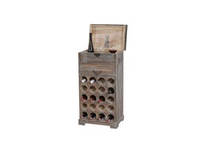 4052826197194 - Weinregal Torre T323 Flaschenregal Regal für 20 Flaschen 94x48x31cm Shabby-Look Vintage ~ braun