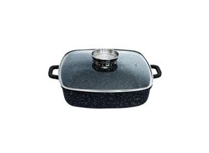 4001856008741 - SSW Crispy Induction Schmorbräter mit Aroma-Glasdeckel Aluminium 4l Natura