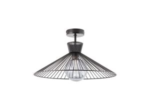 Image of BRILLIANT Lampe, Elmont Deckenleuchte 45cm schwarz matt, 1x A60, E27, 52W, Für LED-Leuchtmittel geeignet