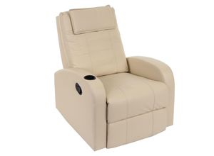4057651028392 - Fernsehsessel Brüssel TV Sessel Relaxsessel Liegesessel Kunstleder ~ creme