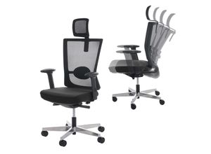 4057651049397 - Bürostuhl MERRYFAIR Karlstad Schreibtischstuhl Sliding-Funktion ergonomisch ~ schwarz mit Kopfstütze