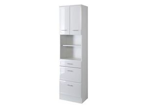 4250163782152 - Hochschrank RIMINI-03 Hochglanz weiß B x H x T ca 50 x 190 x 34cm - weiß