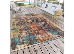 Image of Paco Home - In- & Outdoor Teppich Modern Nomaden Design Terrassen Teppich Bunt 80x150 cm