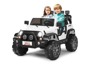 0661706153089 - 2 Sitzer Kinderauto mit 24G-Fernbedienung 3 Gang Elektroauto mit MP3 Musik Hupe und Scheinwerfer 25-4 km h 12V Kinderfahrzeug für