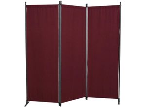 4021093044074 - Paravent ANGERER FREIZEITMÖBEL Stellwände Gr B H 170 cm x 165 cm rot (bordeaux) Paravents Stellwände (BH) ca 170x165 cm