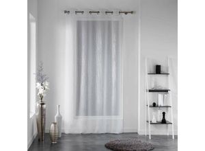 3574386247016 - Homemaison - Panel Ösen Polyester Polyester weiß 240x140 cm - Douceur dintérieur 3574386247016 - Homemaison - Panel Ösen Polyester Polyester weiß 240x140 cm - Douceur dintérieur