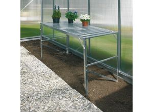 5703774200021 - Pflanztisch für Gewächshäuser aluminium eloxiert 120 x 52 x 76 cm 1 Ebene - Vitavia