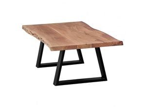 4250950256729 - Couchtisch GAYA 115 x 40 x 60 cm Akazie Massivholz Massiver Baumstamm Wohnzimmertisch Beistelltisch im Landhausstil Baumkante