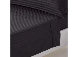 5055967405264 - Damast Bettlaken Haustuch schwarz Fadendichte 330 230 x 255 cm - Schwarz - Homescapes