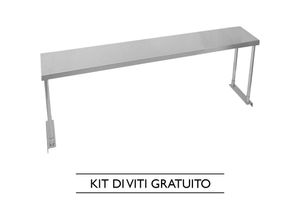 5055986118930 - KuKoo Gastronomie Edelstahl Aufsatzbord Aufsatzboard Edelstahl Küchenregal Restaurant Gastro Ausstattung Regal 180cm - Silber 5055986118930 - KuKoo Gastronomie Edelstahl Aufsatzbord Aufsatzboard Edelstahl Küchenregal Restaurant Gastro Ausstattung Regal 180cm - Silber