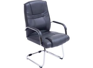 4251152648695 - XXL-Freischwinger Attila Mit Metallgestell Und Armlehne I Bürostuhl Mit Kunstlederbezug Und Polsterung I Bis 180 KG 4251152648695 - XXL-Freischwinger Attila Mit Metallgestell Und Armlehne I Bürostuhl Mit Kunstlederbezug Und Polsterung I Bis 180 KG
