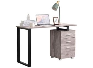 Image of CLP Schreibtisch Stockton I Bürotisch Mit Stauraum I Computertisch Mit Schubladen I Laptoptisch mit Container