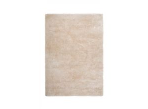 4054293052143 - Hochflor-Teppich OBSESSION My Curacao 490 Teppiche Gr B L 200 cm x 290 cm 35 mm 1 St beige (elfenbeinfarben) Esszimmerteppiche Uni-Farben sehr weicher Kuschelflor handgetuftet