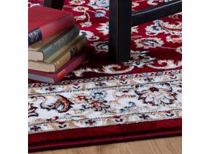 4054293071694 - Teppich OBSESSION Isfahan 741 Teppiche Gr B L 200 cm x 290 cm 11 mm 1 St rot Esszimmerteppiche Orient-Optik ideal im Wohnzimmer & Schlafzimmer