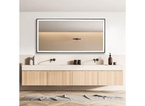 4061981188466 - Paco Home LED Spiegel Schminkspiegel mit Beleuchtung Badezimmer Indirekte Beleuchtung Typ 8 Rechteckig (120x60cm)