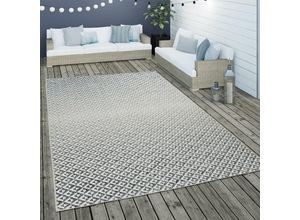 4061981063114 - Paco Home - In- & Outdoor Flachgewebe Teppich Geometrisch Skandi Rauten Design In Grau 160x230 cm