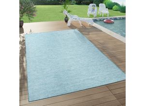 4250857576517 - Paco Home - In- & Outdoor-Teppich Für Wohnzimmer Balkon Terrasse Flachgewebe In Blau 120x160 cm